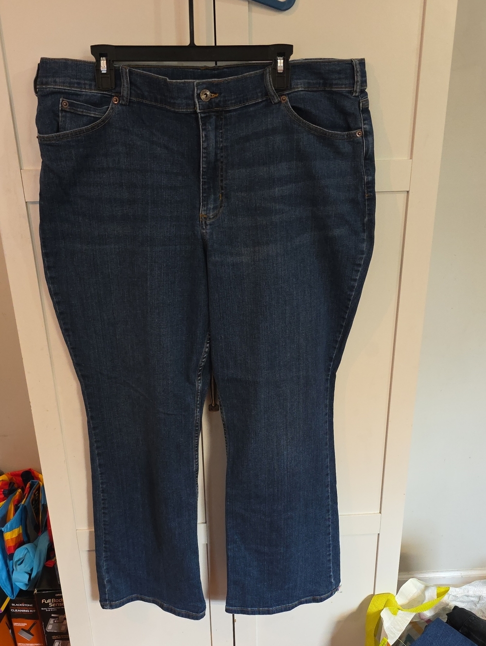Duluth Trading Co Dark Blue Boot-Cut Women's Jeans